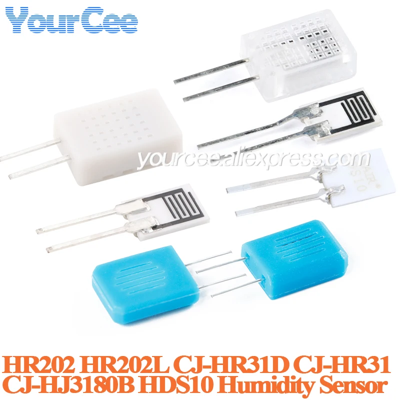 20pcs/1pc HR31 HR31D HR202 HR202L HJ3180B HDS10 Hygrometer Humidity Sensor Sensitive Resistor Element Humidity Module with Case