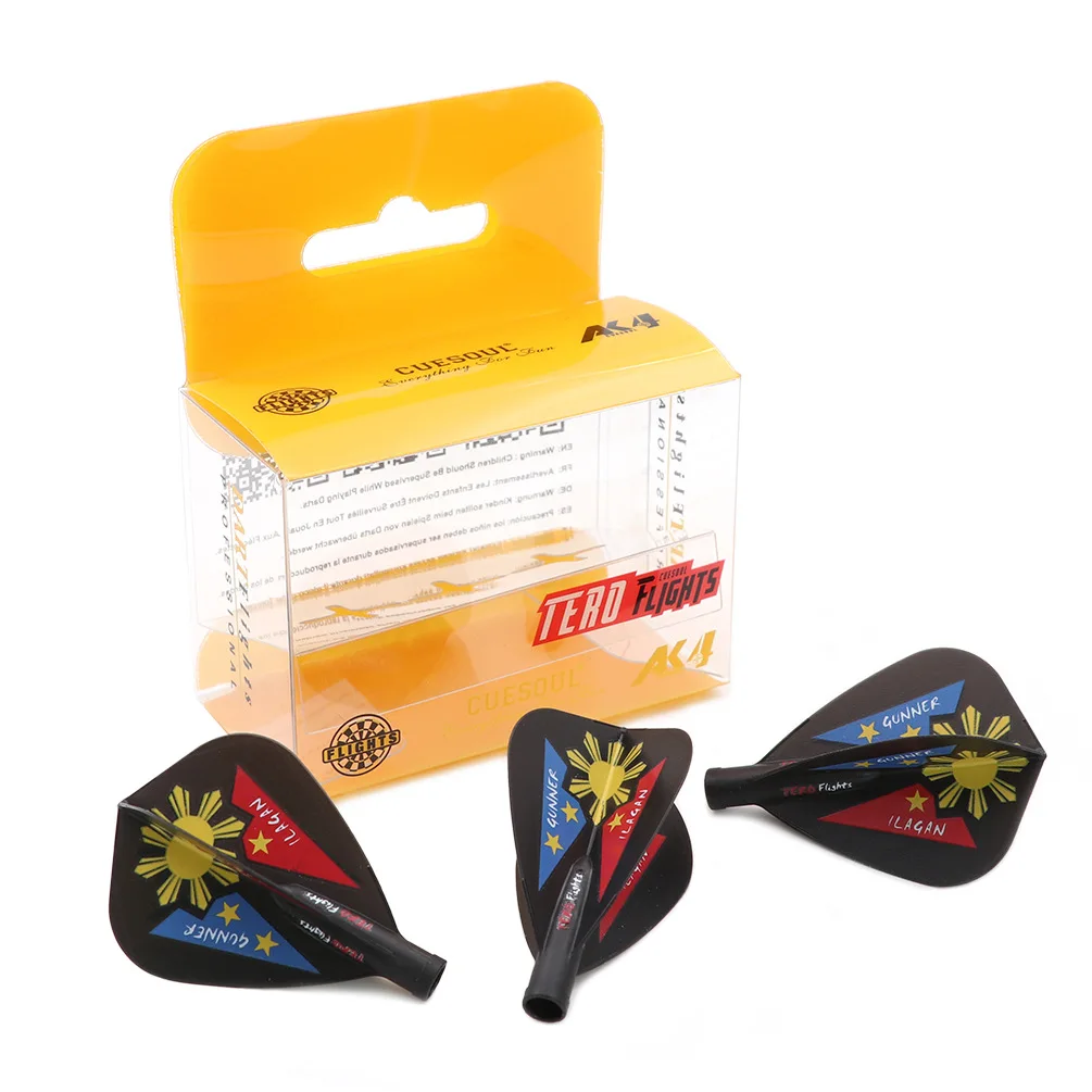رحلات رمي السهام من CUESOUL TERO AK4 على شكل طائرة ورقية، عبوة من 3 قطع