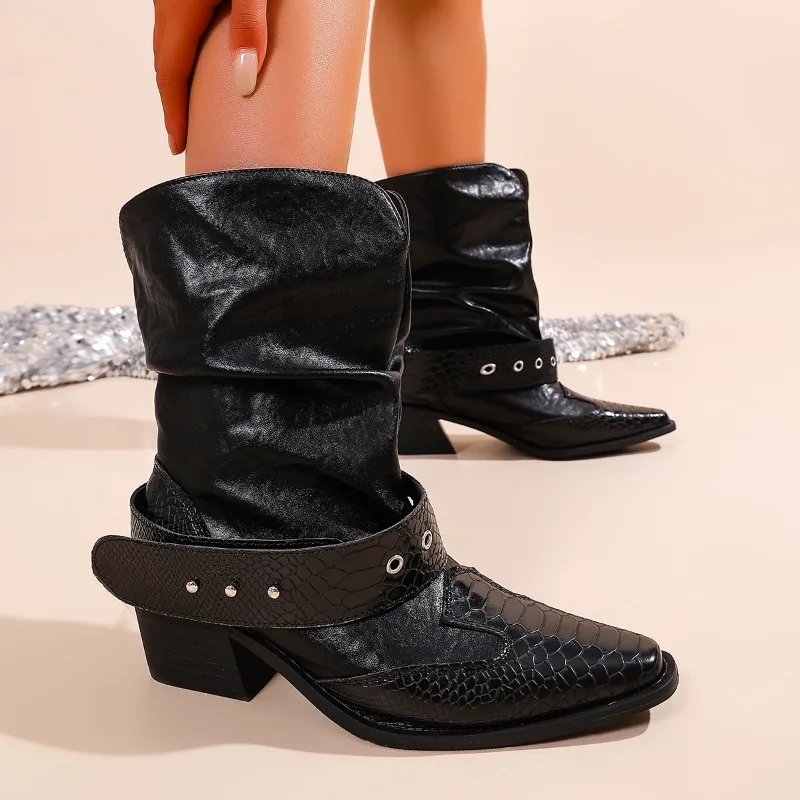 Bottines Chelsea de créateur à talons hauts sexy avec boucle, nouvelles chaussures à talons tendance pour femmes