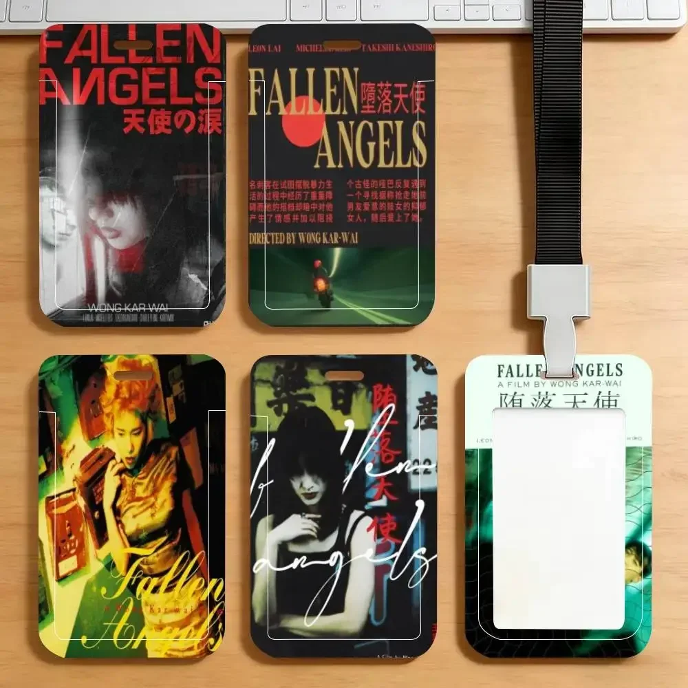 Retro Fallen Angels (1996) Wong Kar Wai Series ID Card Holder Lanyard Covers Women Men Work Permit Holder Students Kids Bus