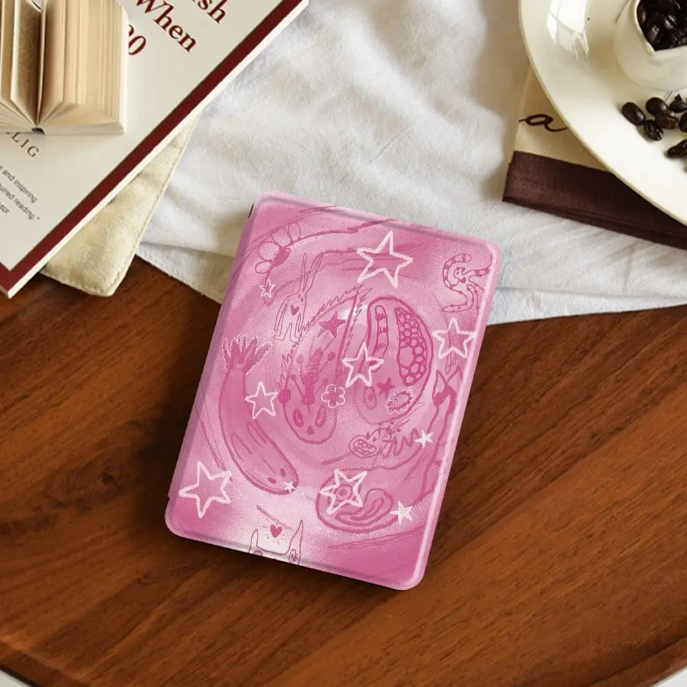 Pink Acrylic Case For Kindle Paperwhite Colorsoft 2024 2022 2021 2 3 6 10th 11th 12th Generation 6 6.8 7 Inch Protective Cover