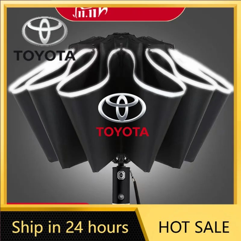 

Наклейки для автомобилей Toyota 2026 New, колпаки на диски для Toyota 2026 New, автоматический автомобильный зонт со светодиодной светоотражающей полосой, зонт от дождя и ветра