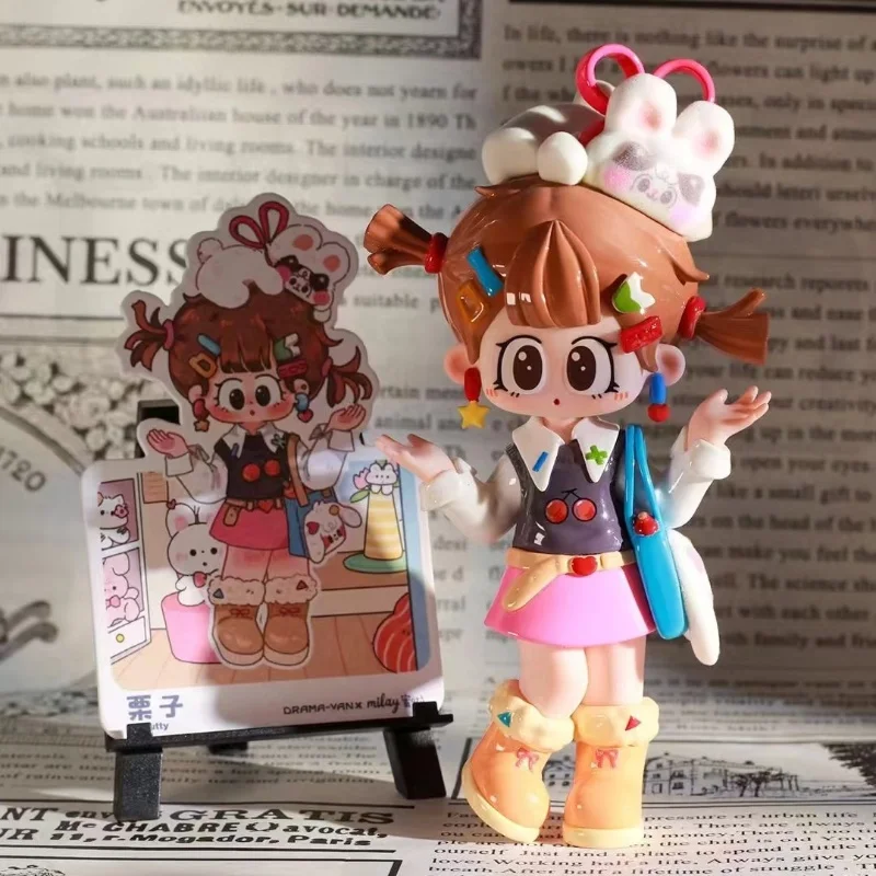 

Milay Girl Blind Box Series - Mystery Figure Collection Cute Doll Desktop Adornment Trendy Toy Gift for Girls