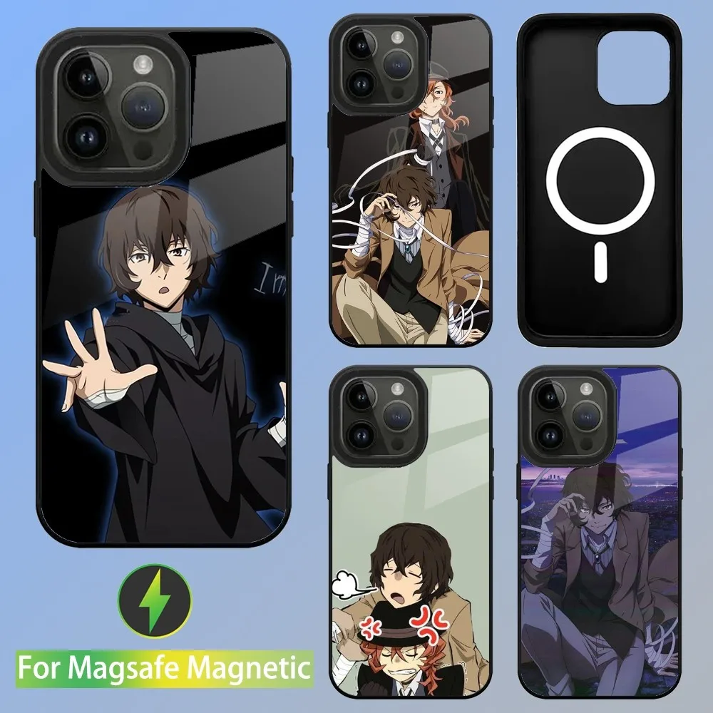 Osamu d-Dazai Phone Case For iPhone 15,14,13,12,11,Plus,Pro,Max Mini Magsafe Magnetic Wireless Charging