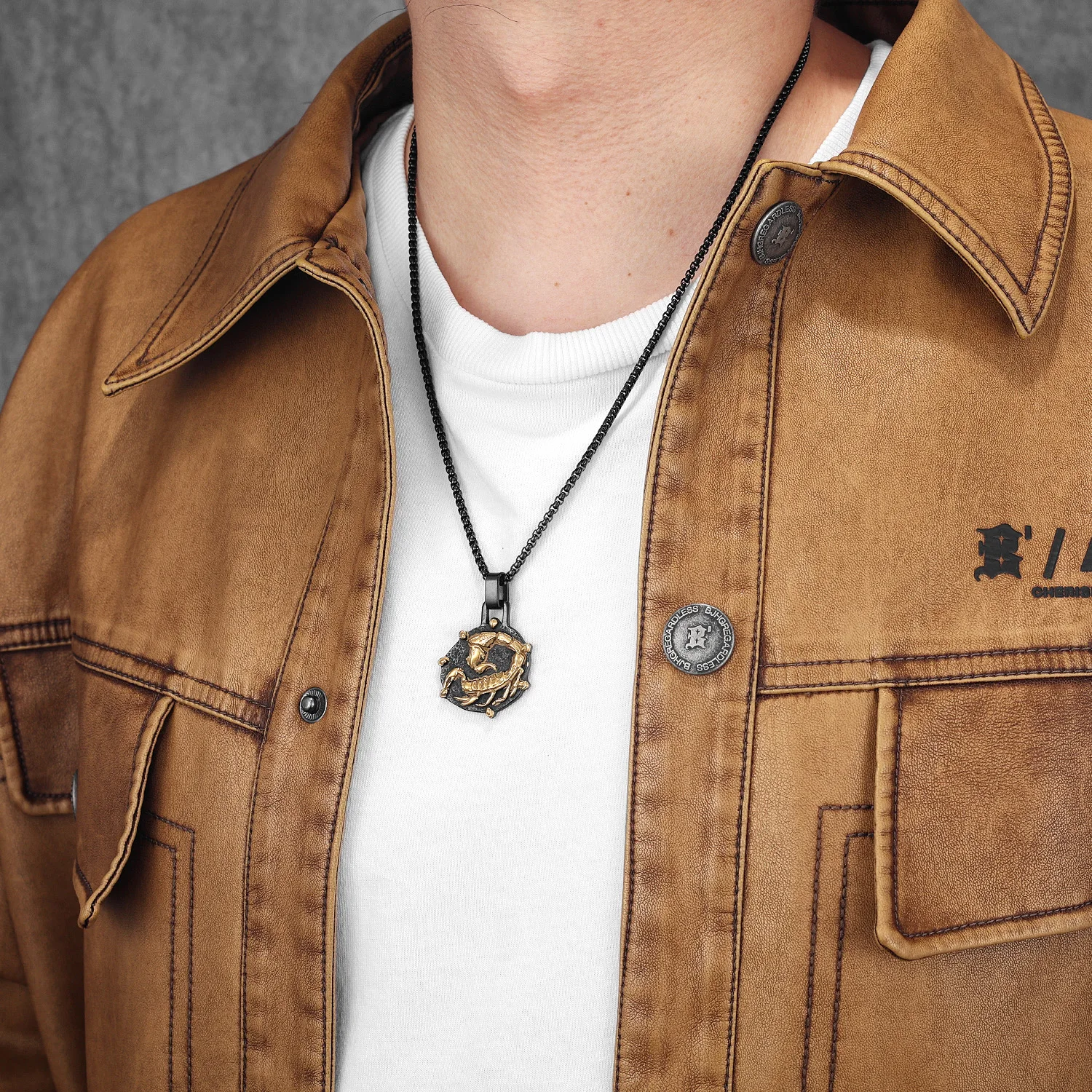 Exclusive Constellation Men Necklaces with Pendant Stainless Steel Jewelry for Male Women Hip Hop Accessories Gifts Wholesale