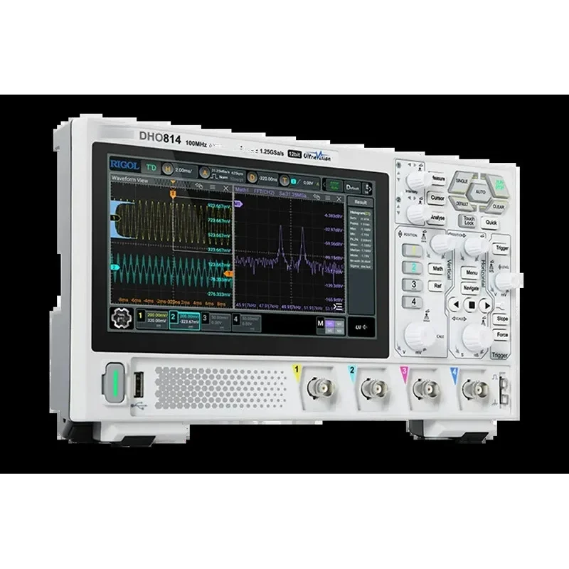 DHO802/DHO804/DHO812/DHO814 2/4Channel 70/100MHz Scope 12 Bit 1.25GSa/Sec 25MPts Depth