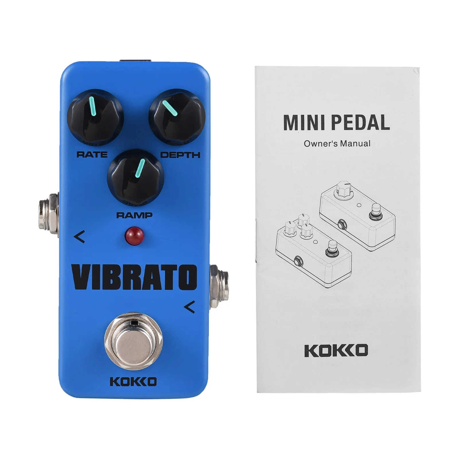 

KOKKO FVB2 VIBRATO MINI Tremolo Pedal Electric Guitar Effect Pedal True Bypass Full Metal Shell Pedal Guitar Parts & Accessories