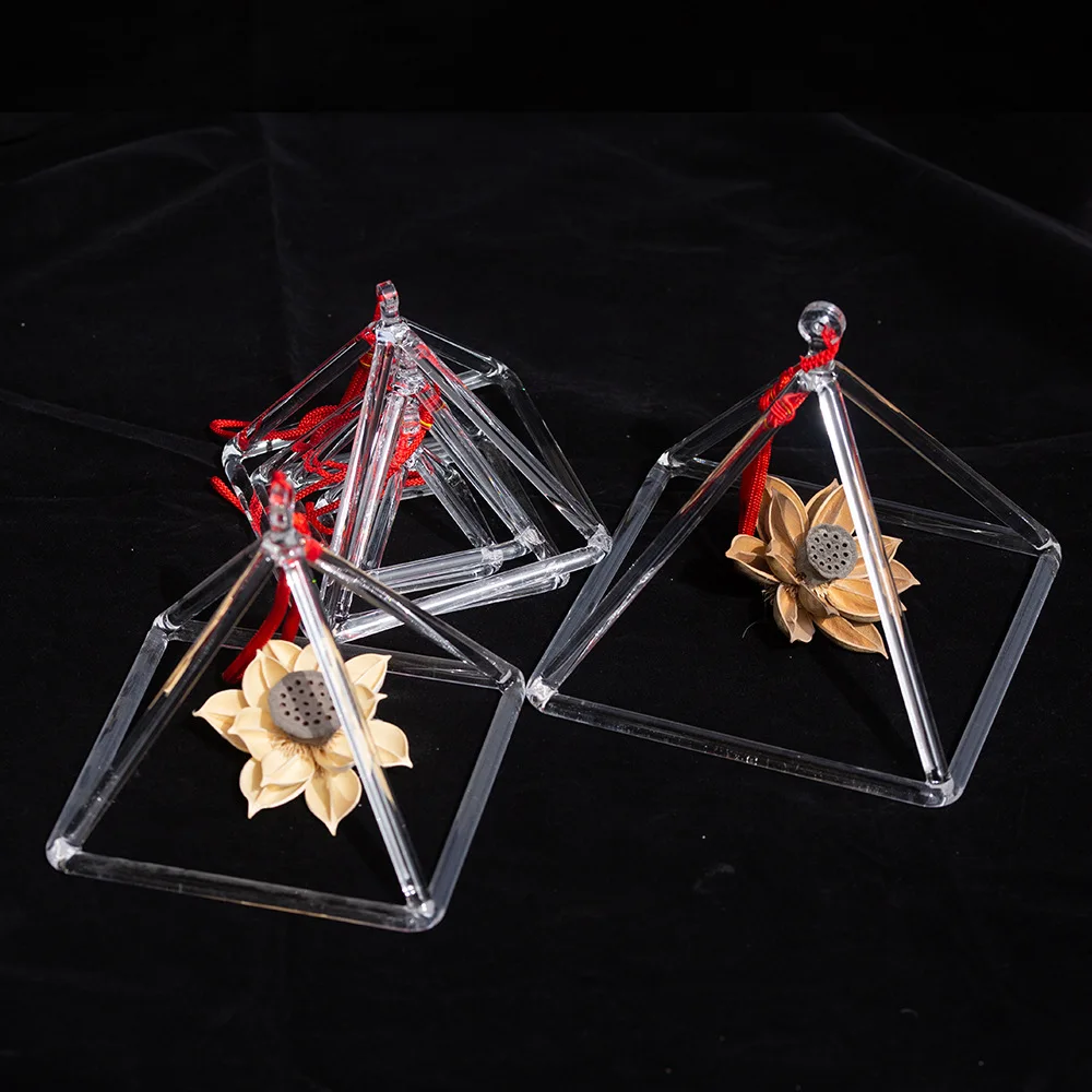 Clear Crystal Singing Pyramid Professional Quartz Singing Bowls Yoga Meditation Sound Healing Instrument Chakras Crystal Tower