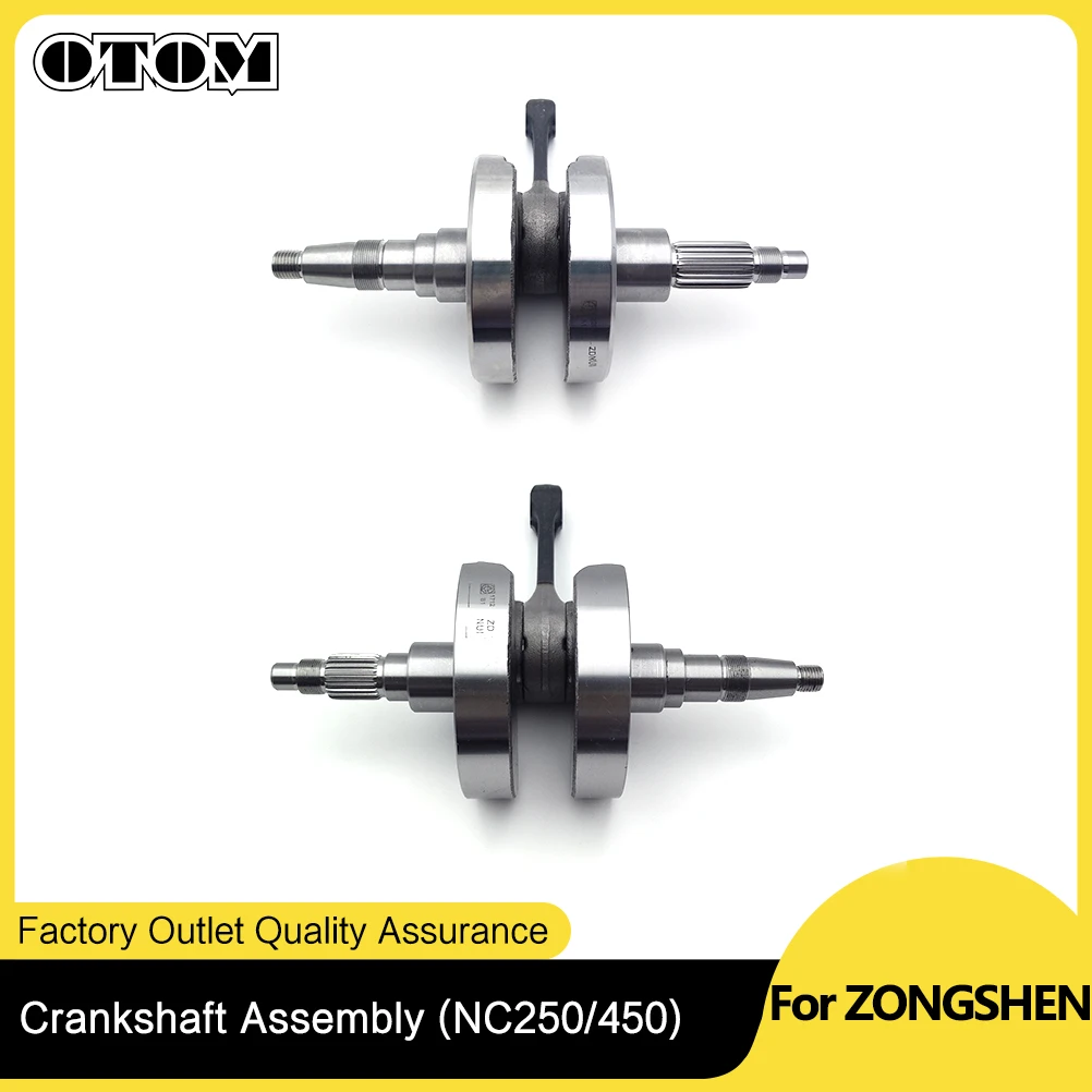 OTOM Crankshaft Assembly For ZONGSHEN NC250 NC450 NC300S Motorcycle Engine Aftermarket Parts AVANTIS BKAYO BOSUER Crank Shaft