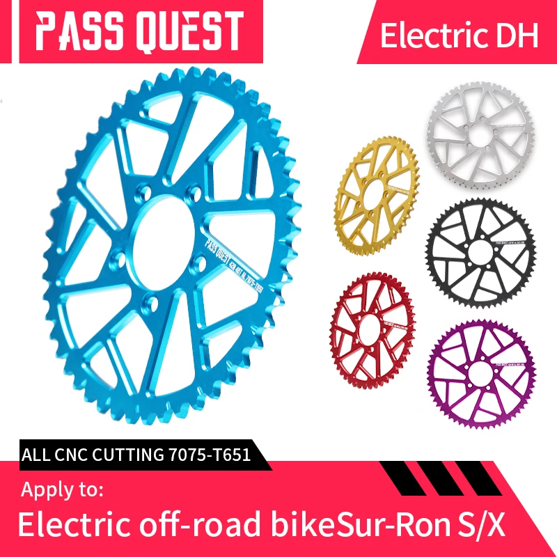 

PASS QUEST Electric Bike Light Bee 48T 52T 58T Motorcycle Sprocket For Sur-Ron Light Bee X S Off-Road Electric Bike Chainring