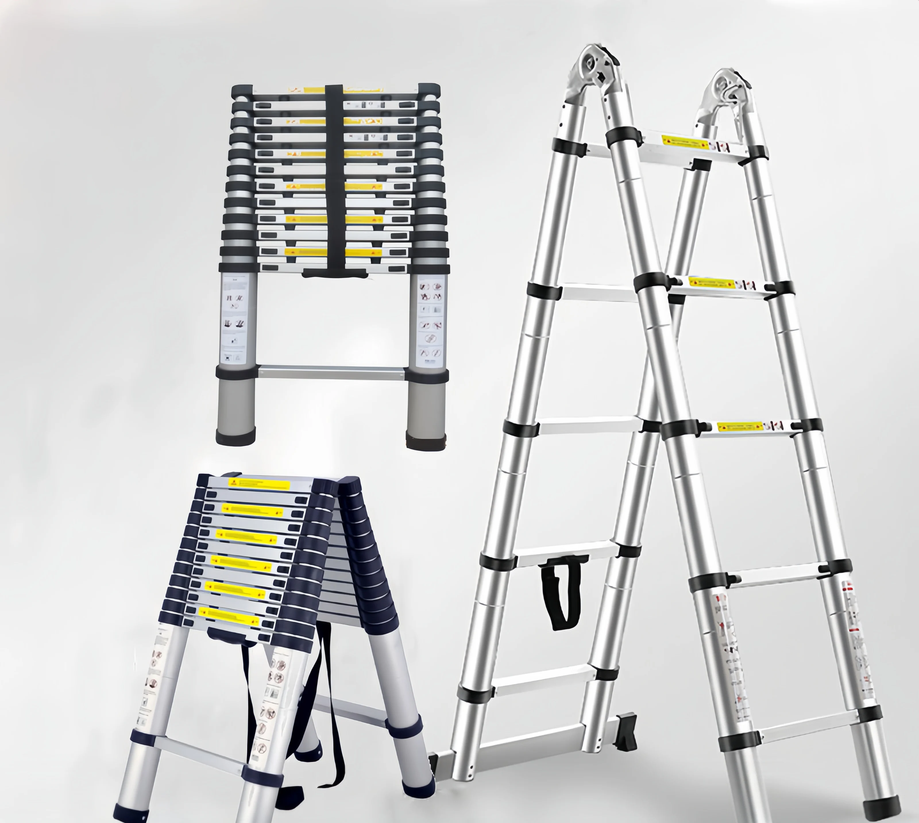 Telescopic Ladder Foldable Stable Aluminum Ladder   for Warehouse Use