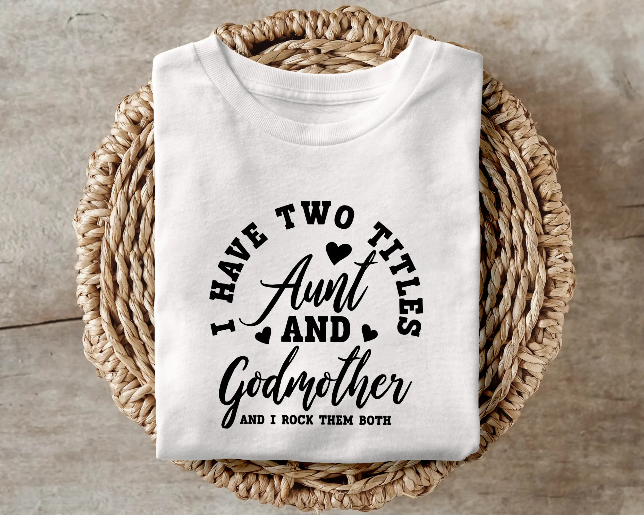 Aunt and Godmother T Shirt Baptism Cute Godmom s Proposal to Be Godparent Funny Auntie