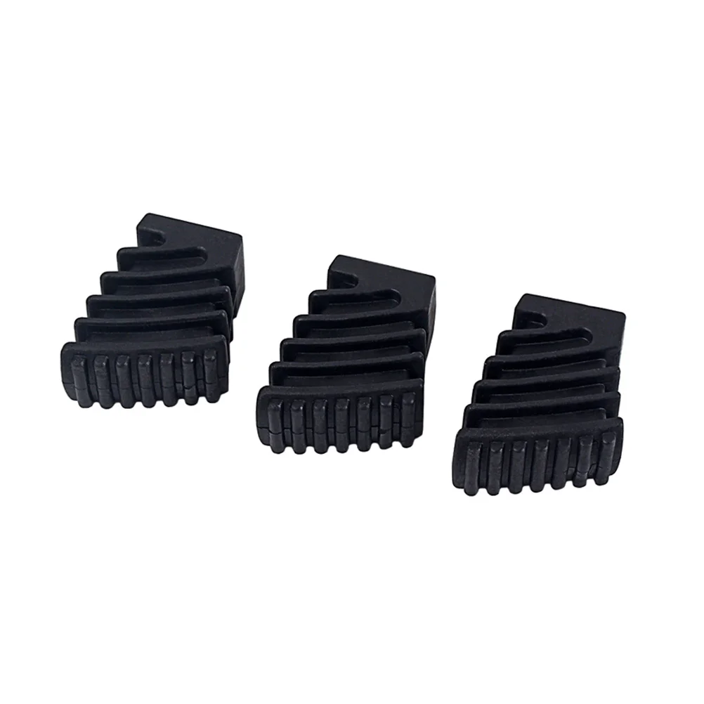 

3Pcs Drum Rubber Rack Feet Stable Floor Protectors for Large Single Double Braced Cymbal Stand Black Parts Drum Rubber Feet