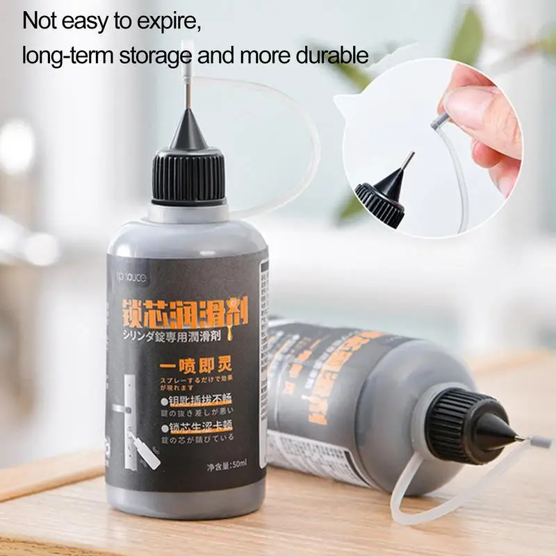 Multi-Purpose 50ml Graphite Powder Lubricant Natural Door Lock Core White Cover Lubricant Household Supplies