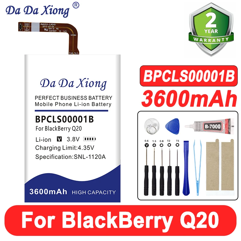3600mah 3.8v BPCLS00001B NEW battery for BlackBerry Q20 Classic SQC100-1 SQC100-3