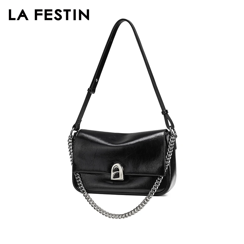 LA FESTIN 2024 Bag for Women\'s Trend Leather Bag Chain Bag Ladies Shoulder Crossbody Bag Large Capacity Bag Messenger Bag