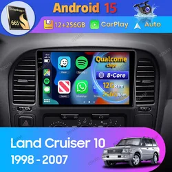 Android 15 Car Radio For Toyota Land Cruiser 10 J100 100 1998 - 2007 Carplay Auto DSP Multimedia Player Video DVD Stereo WIFI+4G