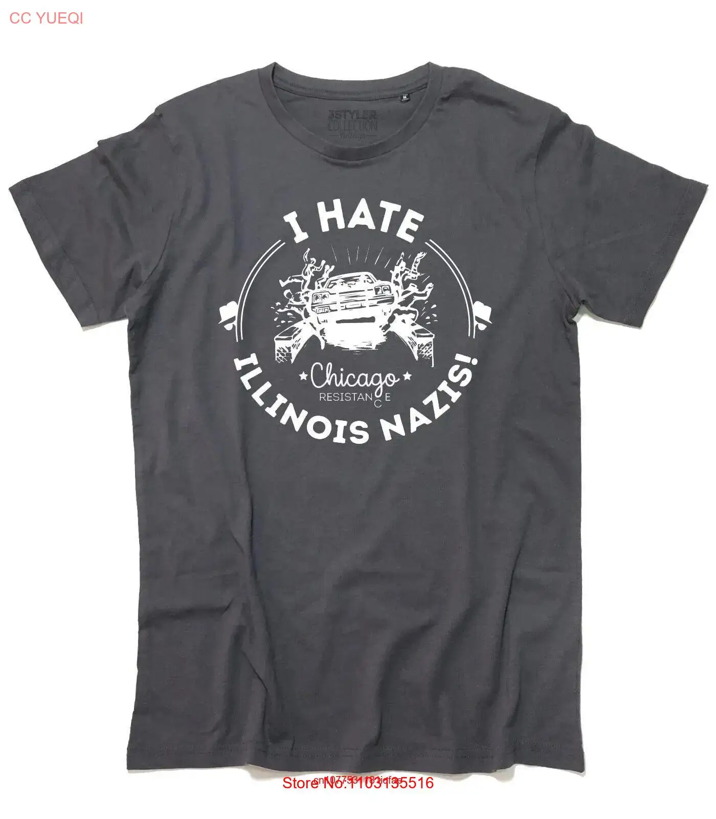 I Hate The Illinois Nazis T Shirt Inspired by Blues Brothers Movie long or short sleeves