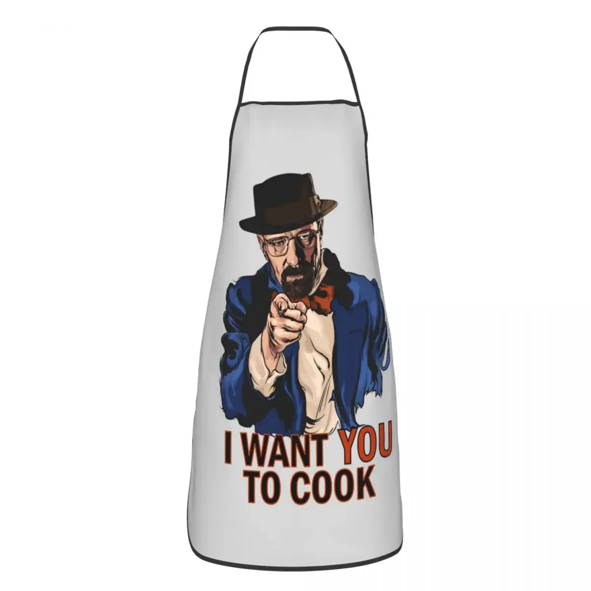 

Funny Walter White I Want You To Cook Bib Aprons Women Men Unisex Kitchen Chef Breaking Bad Tablier Cuisine for Cooking Baking