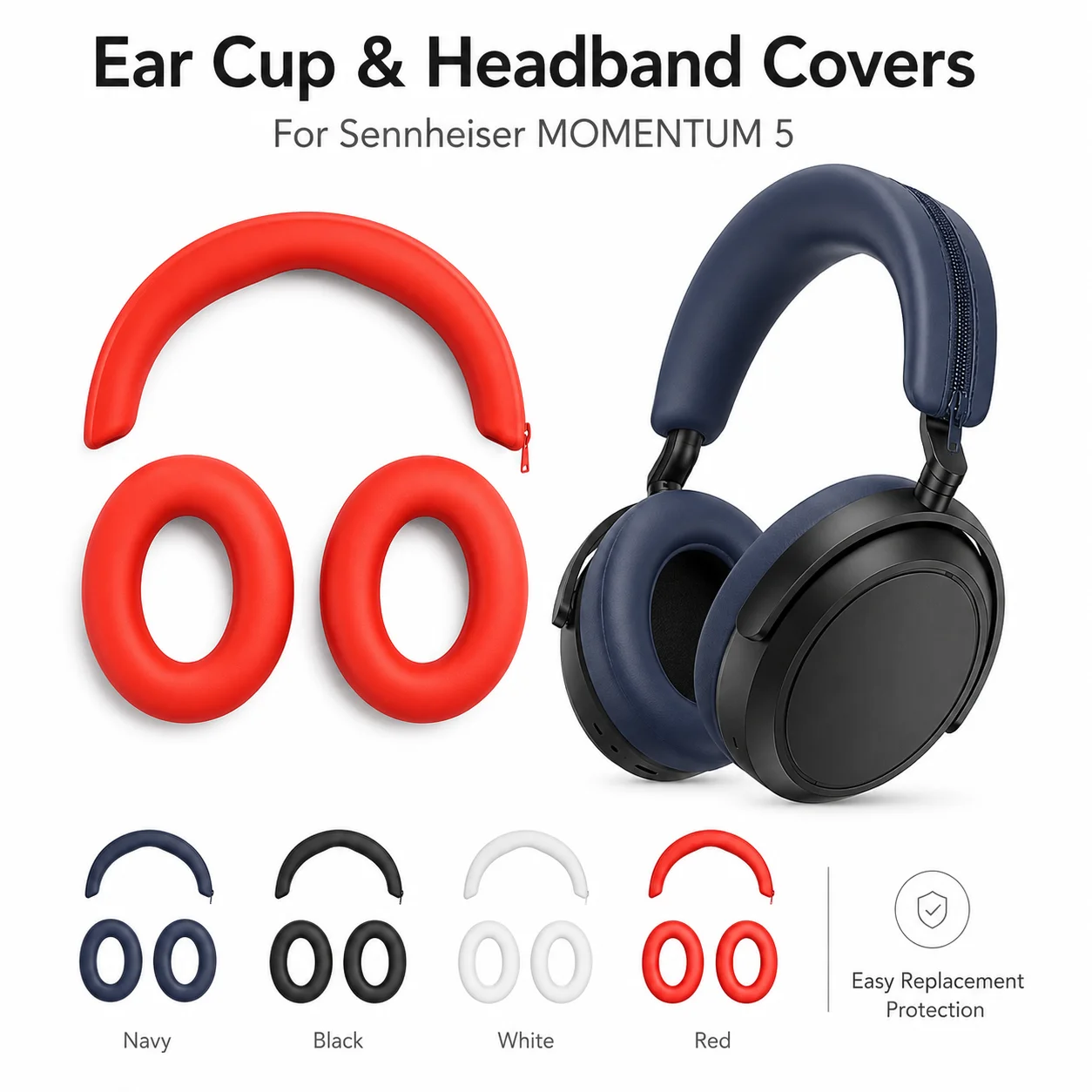 Sennheiser Headphone Momentum 4 - Защитный силиконовый чехол для наушников Sennheiser