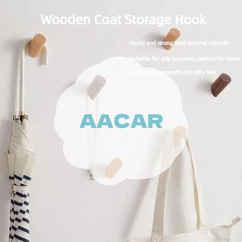 

Настенная вешалка, деревянный крючок, держатель из бука, вешалка для ключей в ванной комнате, декоративный крючок для кухонной двери, аксессуары для дома, организация гаджетов
