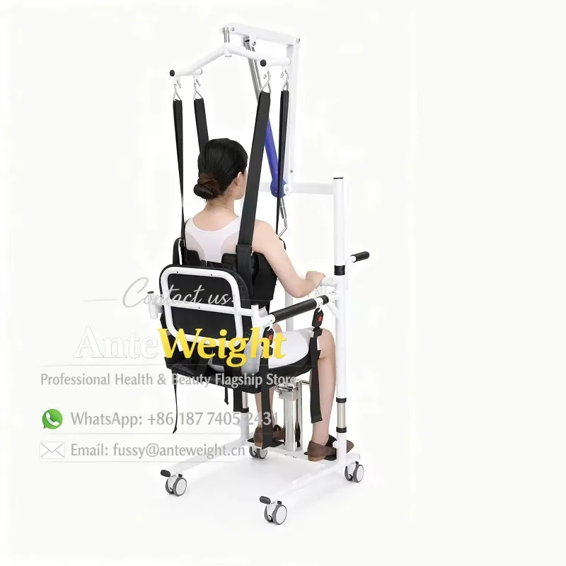 

Patient Transfer Lift Chair, 74 x 60 x 42 cm Steel, Commode Chair, Medical Rehabilitation Equipment, Homecare for Elderly