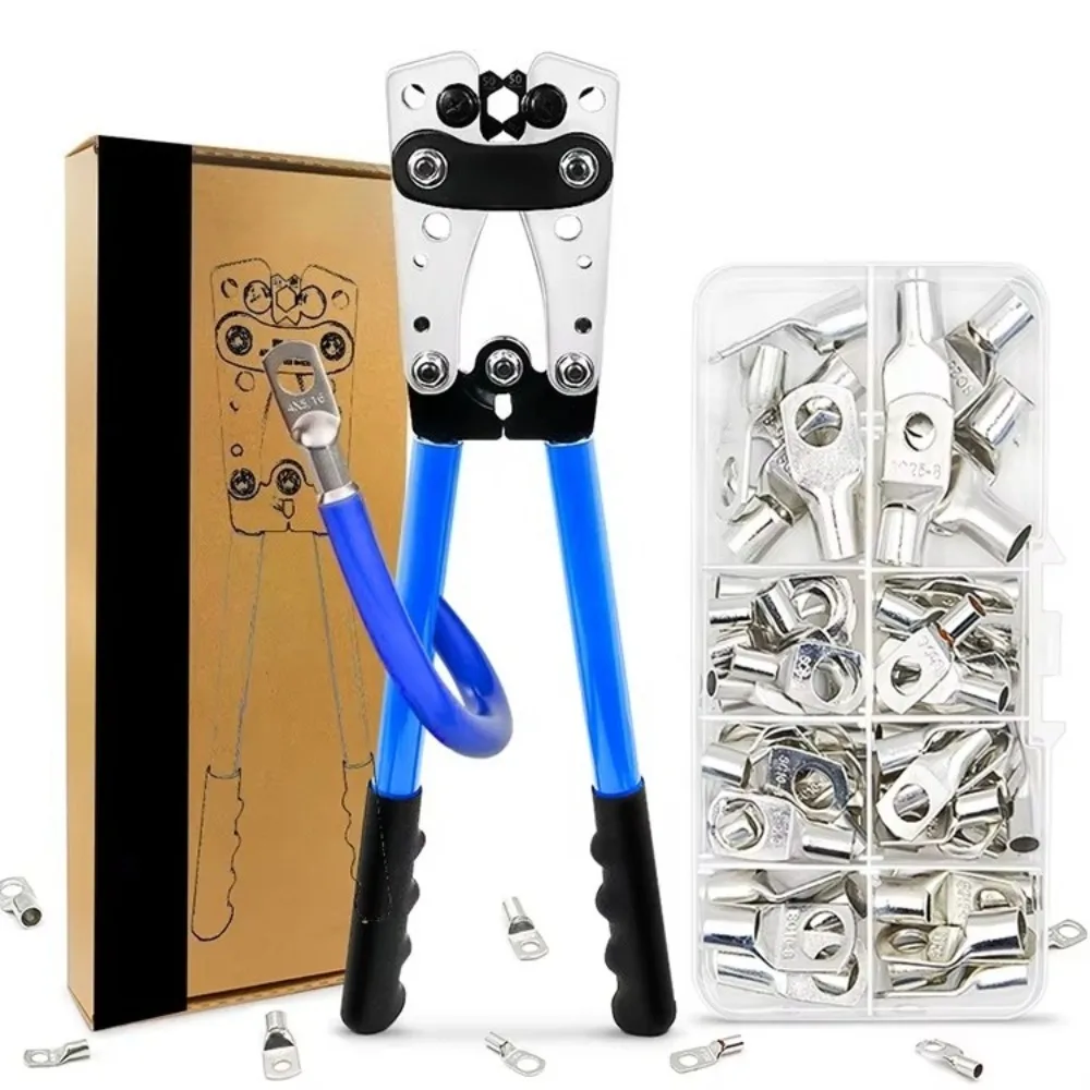 

HX50B Terminal Crimping Plier Copper Lug Wire Crimping Tool For SC JG UT OT Bare Terminal Pressing