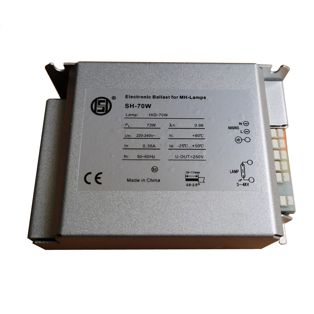 

SH-70W 220V High-efficiency Energy-saving HID Electronic Ballast for G12 G8.5 RX7S MH Metal Halide Lamps