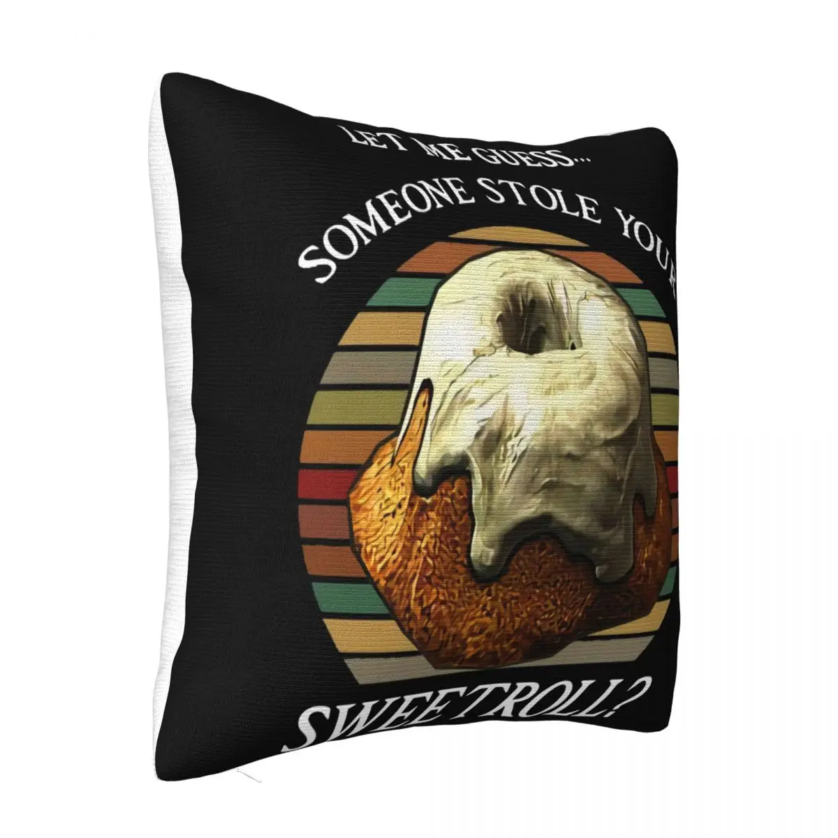 Let Me Gu Ss Someone Stole Your Sweetroll Vintage Funny Mens Black Tee 2021 Pillow Case