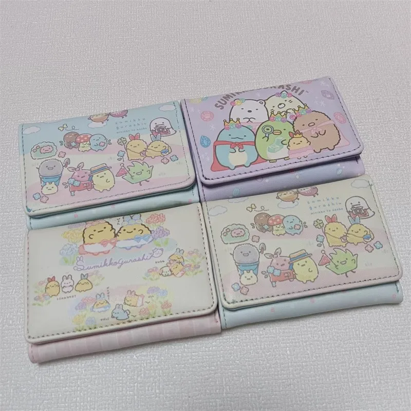 New Cute Sumikko gurashi Girls Children PU Coin Purse Case ID Card Holder Small Wallets For Women