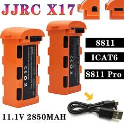 JJRC X17 batteria Drone 11.1V 2850MAH per 8811 8811Pro ICAT6 RC Drone Lipo batteria GPS RC Quadcopter pezzi di ricambio accessori