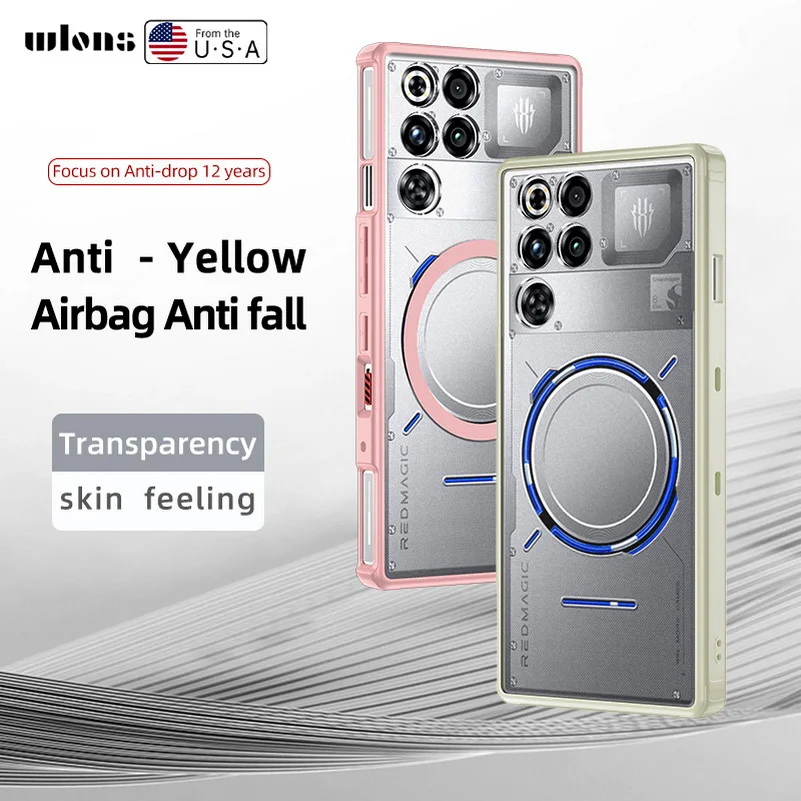 حافظة لهاتف ZTE Nubia Red Magic 11 Pro + Magsafe حافظة هاتف مغناطيسية غير لامعة لهاتف Red Magic 11 Pro Plus غطاء مقاوم للصدمات للشحن اللاسلكي