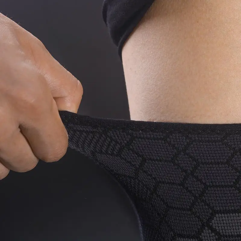 Hochelastischer Atmungsaktiver Gestrickter Nylon-Sportbeinschutz für Radfahren, Basketball, Fußball, Anti-Muskelzerrungs-Leggings – Detail 3