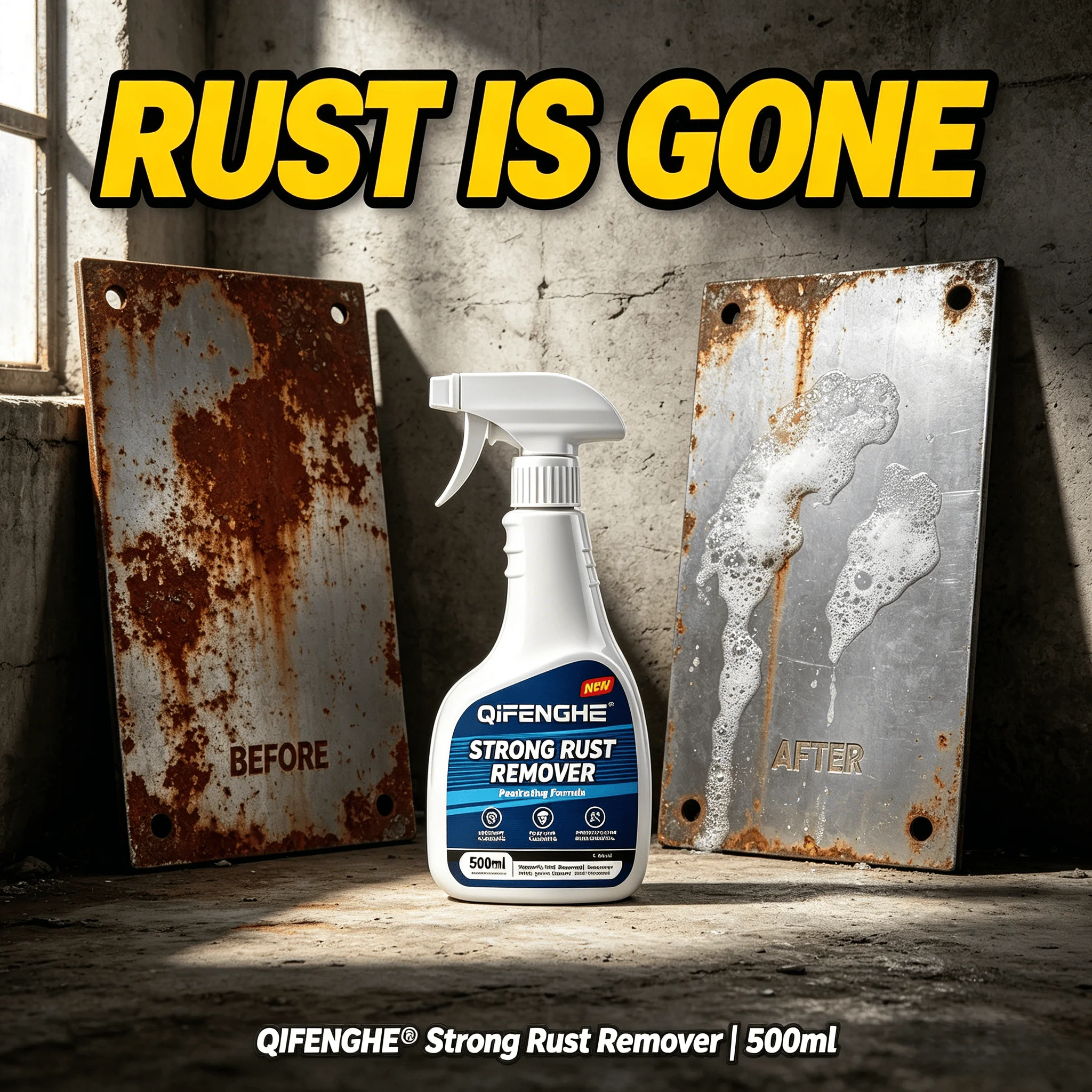 

500ml Rust Remover - Removes Rust & Dirt, Anti-rust, Safe on All Metals.