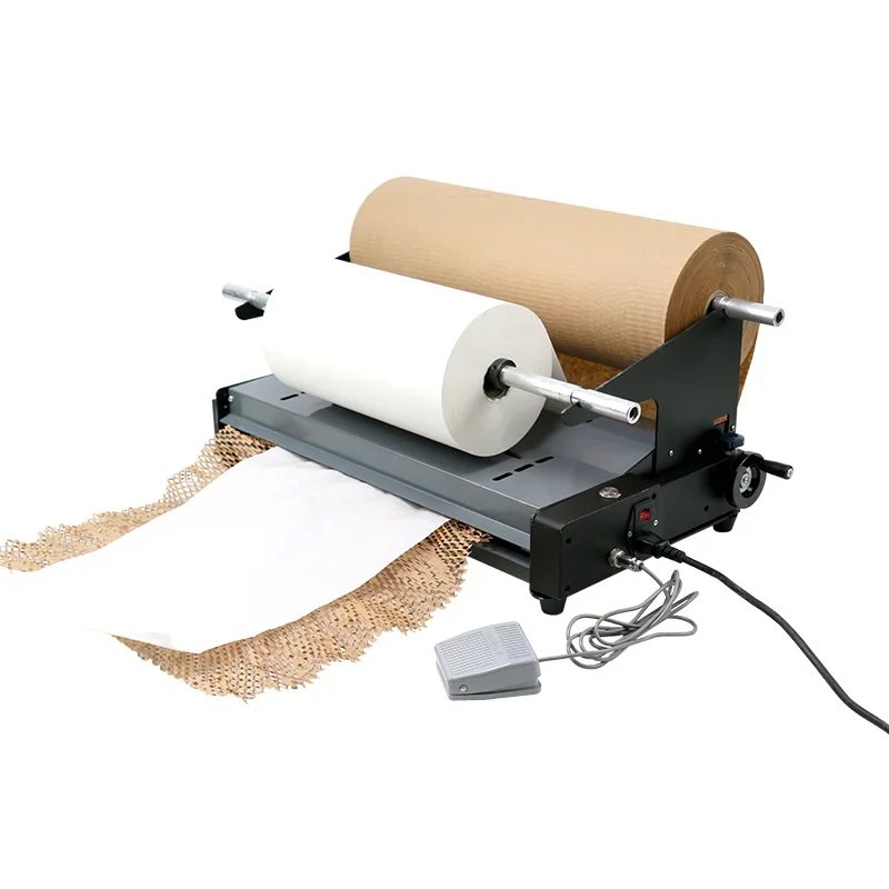 2021 New Model Electric Film Stretch Machine for Honeycomb Paper cushion package roll