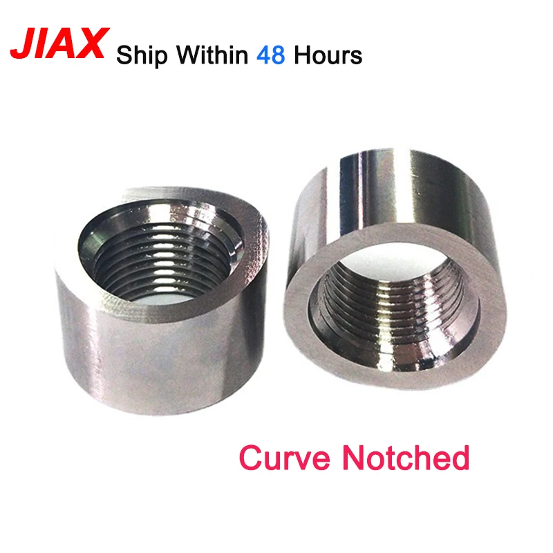 

SS304 Notched 02 Oxygen Sensor Spacer Weld Bung Nut M18x1.5 Wideband Universal oxygen sensor plug