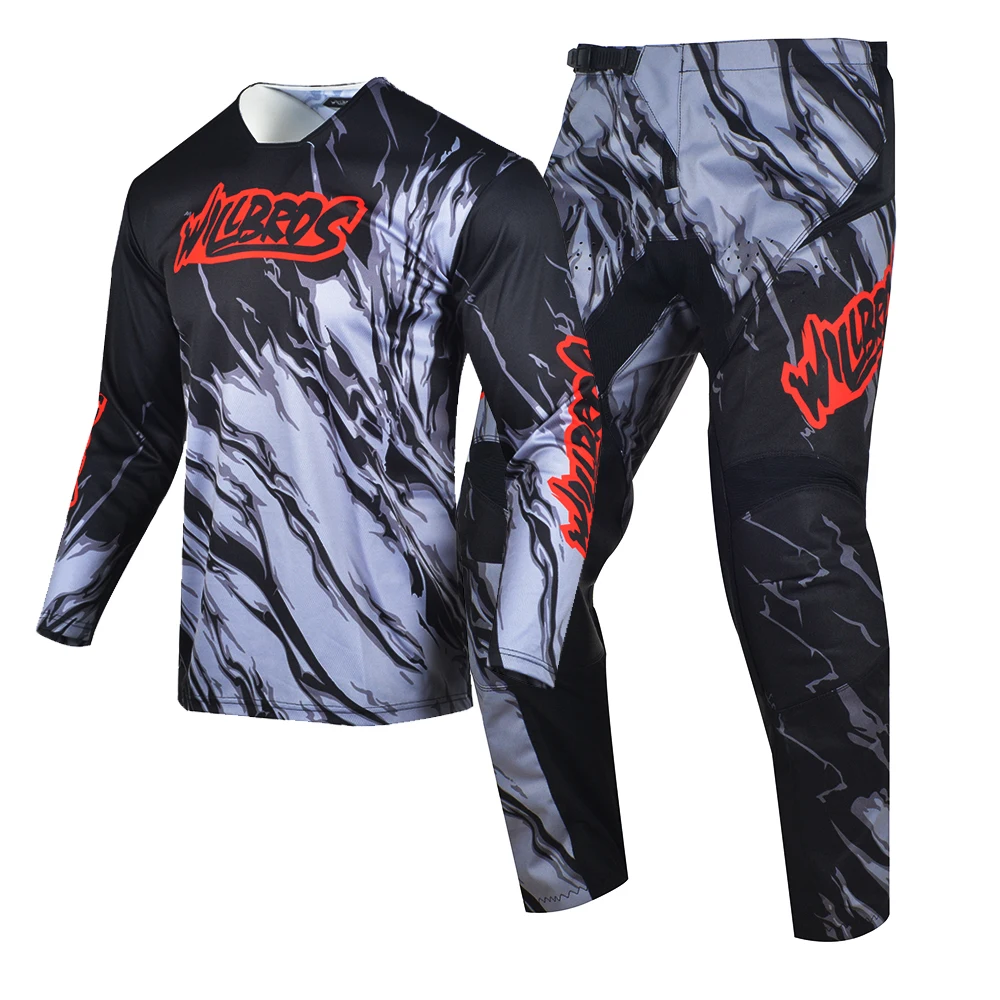 

MX BMX Dirt Bike Jersey Pants Combo Gear Set Outfit Motocross Suit WILLBROS KINETIC Enduro Dirtbike Off-road Moto ATV Kits Men