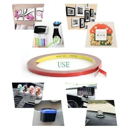 Glue tape 0.8mm thickness Super Strong Double side Adhesive foam Tape for Mounting Fixing Pad Sticky Double sided tape