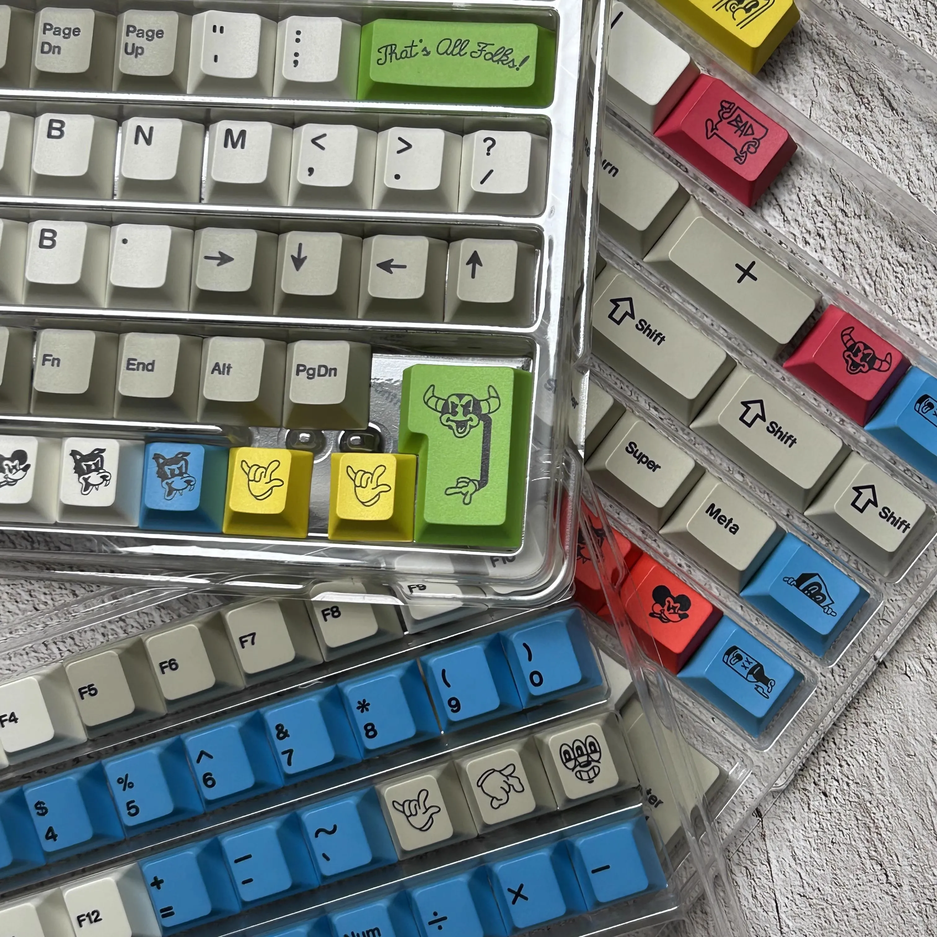 1 Set GMK CYL Rubrehose Keycaps PBT 5 Side Dye Subbed Key Caps