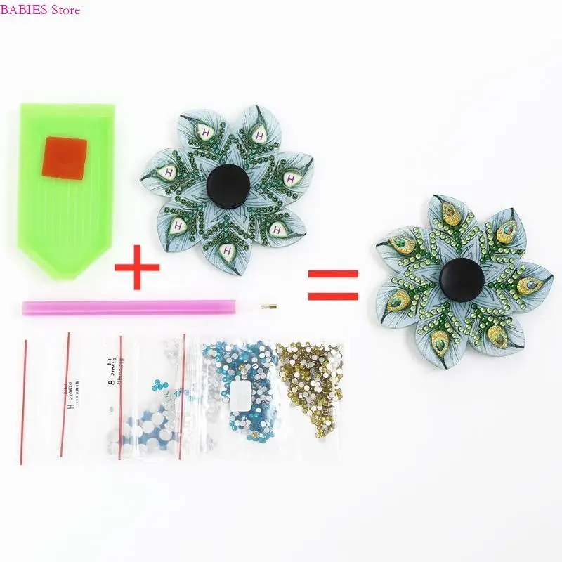 C9GB 게임 스피닝 장난감 DIY 스페셜 모양의 드릴 꽃 장난감