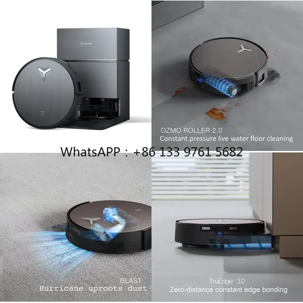 WSQ Ecovacs X11 Pro OMNI Vacuum All-In-One Thin with Clock Floor Washing Sweeping & Suction Mopping for Hotels