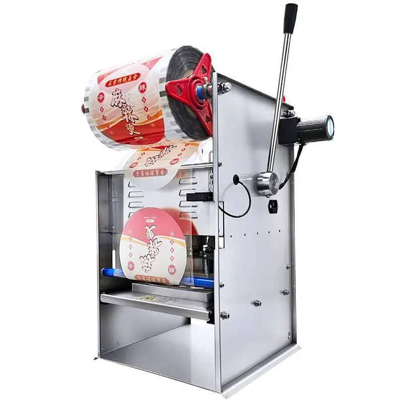 

Plastic lunch box sealing machine Disposable takeaway packaging and sealing machine