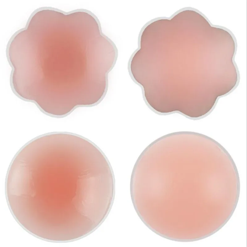 2PC Women Nipple Cover Reusable Chest Pasties Charm Boob Tape Silicone Breast Sticker Cool Nipple Pads Woman Intimate Accesoires