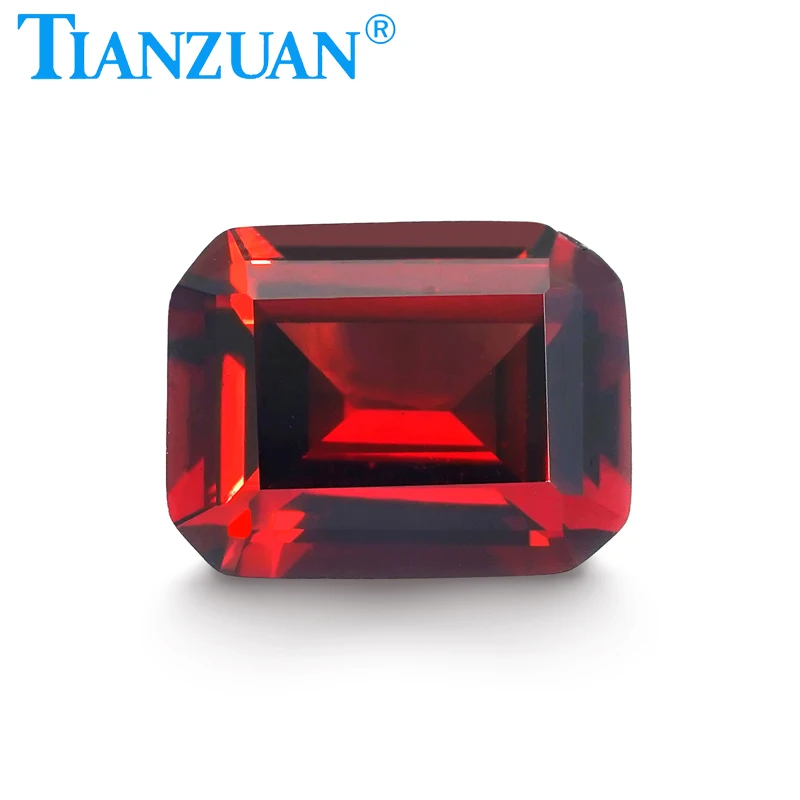 

2.56CT Natural Garnet Gemstone Red Color Octagonal Shape Brilliant Cut Loose Gem Stone with GRC Certified