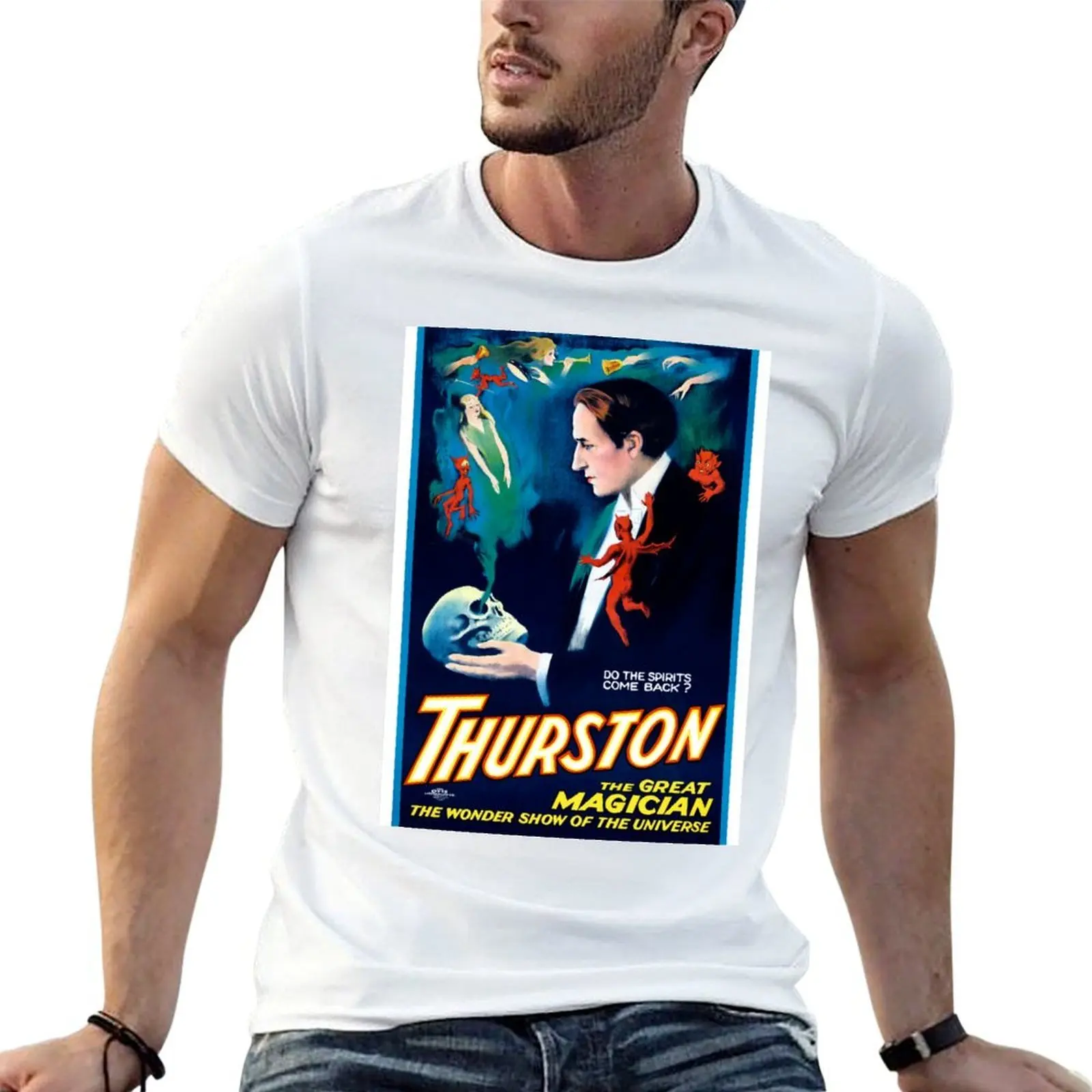 Thurston- the Great Magician T-Shirt graphics funny shirt cotton designer t shirt men