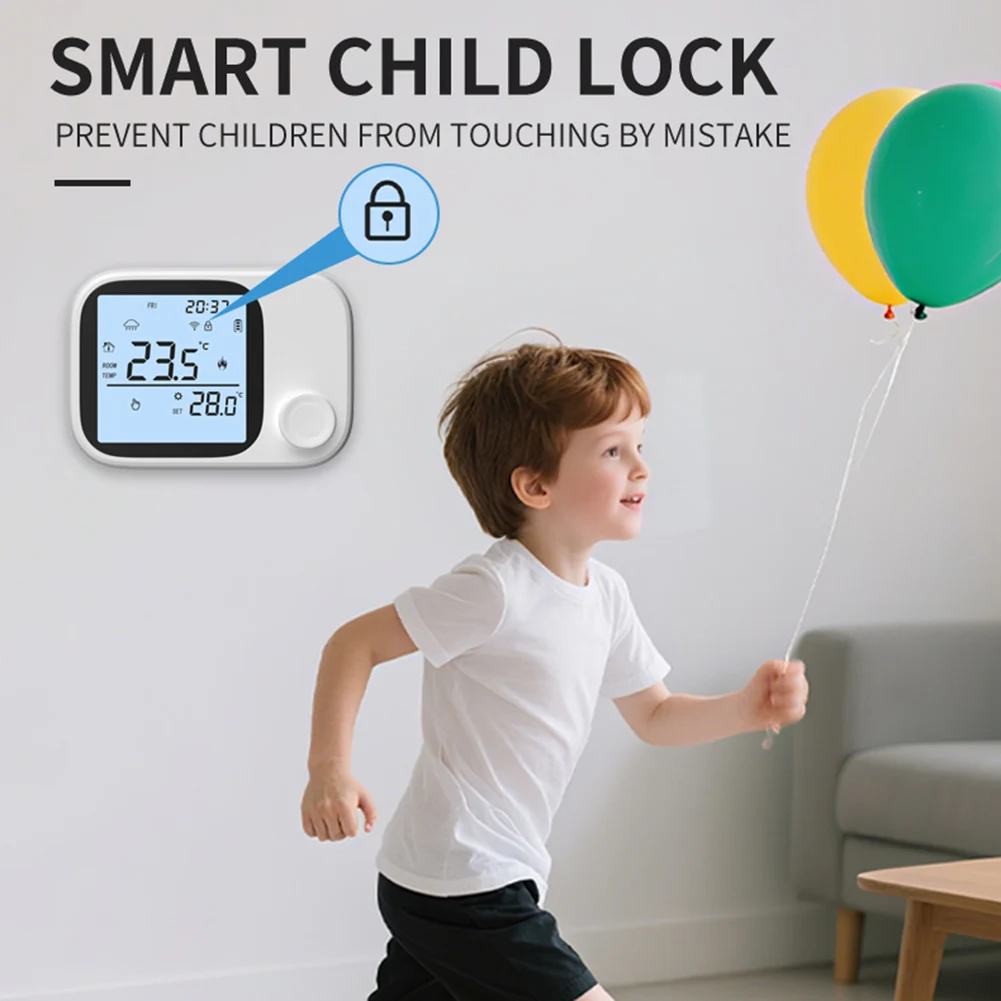 

RF433 термостат для котла, настенный термостат для отопления и охлаждения Tuya = умный Wi-Fi, нагревательный термостат для газовых котлов, дистанционный термостат