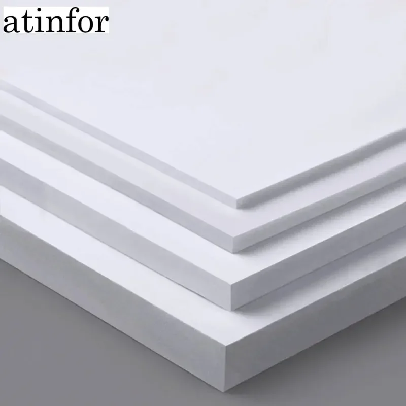 atinfor 5PCS PVC Foam Board Plastic Model PVC Foam Sheet Board White Foamboadrd Model Plate