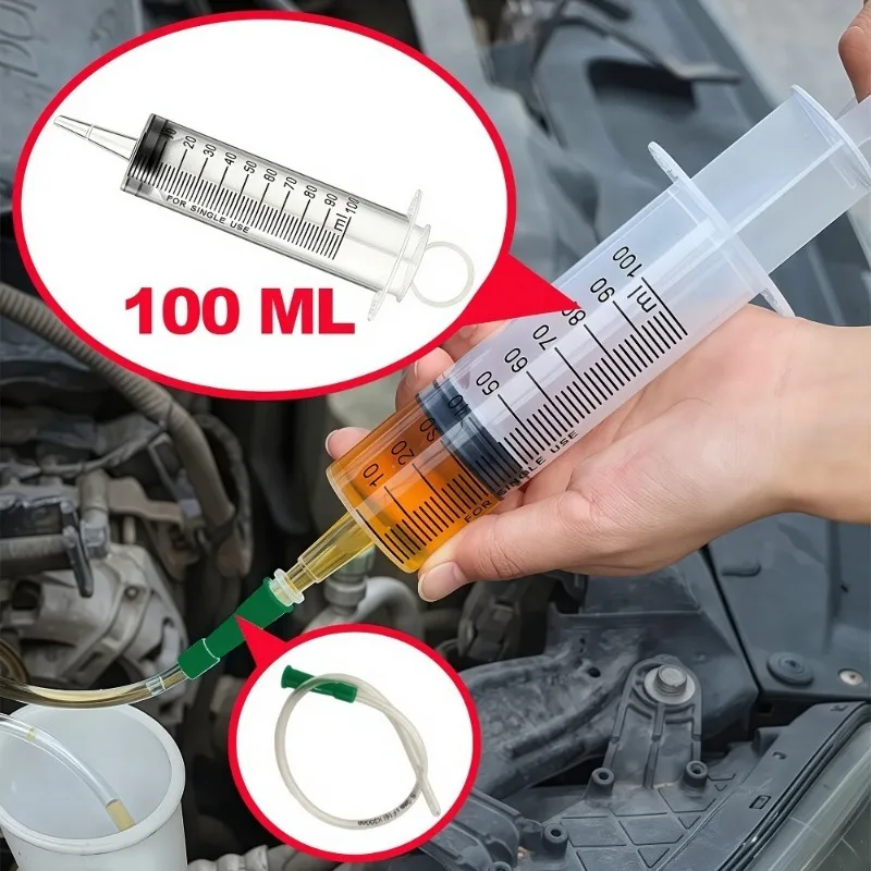 Durable Large Capacity Syringe 20Ml-550Ml Car Oil Extractor Suitable for Laboratory Dispensing Glue Large Syringe Dispensing Use view 4