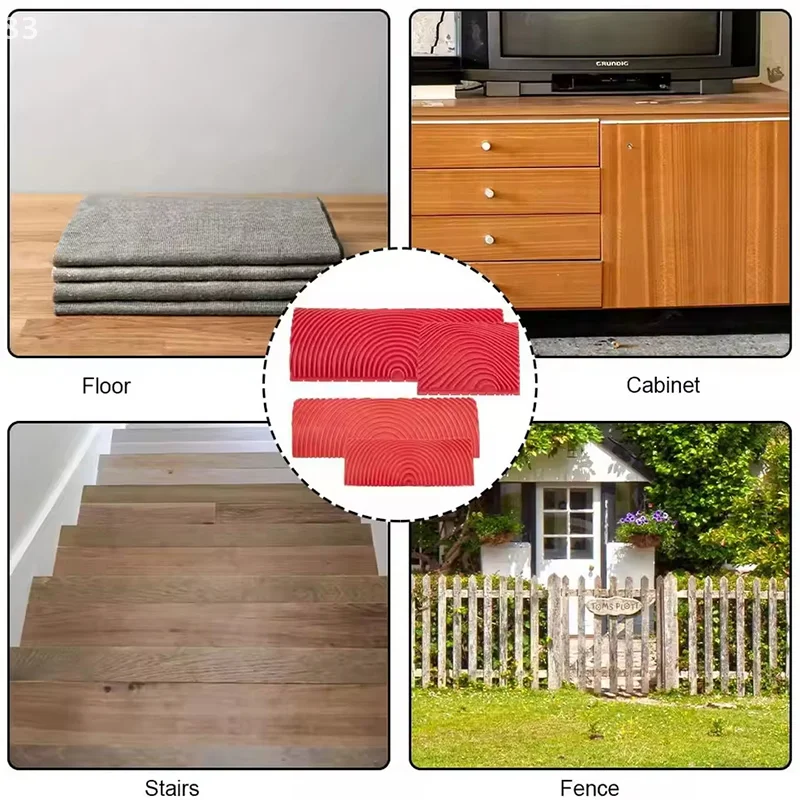 2 개/대 고무 롤러 브러시 그림 도구 모조 나무 그레인 벽화 홈 인테리어 아트 엠보싱 DIY 그레인