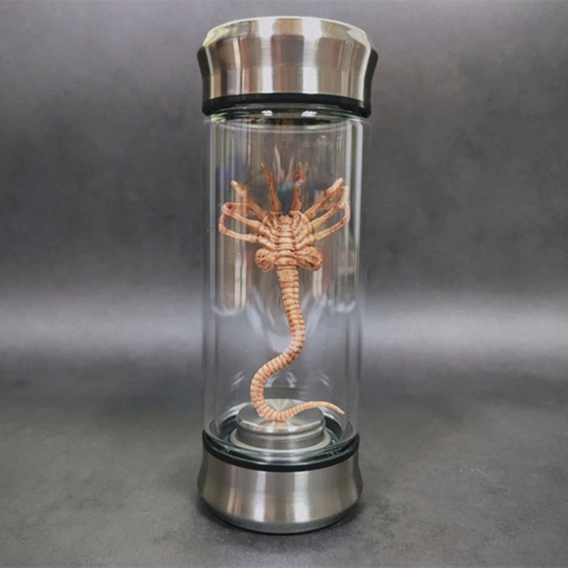 Alien Jar Xenomorph Specimen Facehugger Embryo Glass Jar Movie Prop Replica